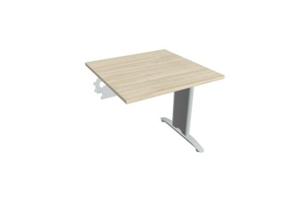 Rokovací stôl Flex, 80x75,5x80 cm, agát/kov