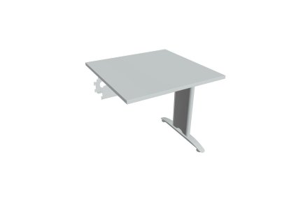 Rokovací stôl Flex, 80x75,5x80 cm, sivý/kov
