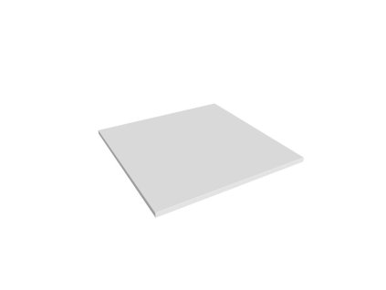 Doplnkový stôl Flex, 80x80 cm, biela
