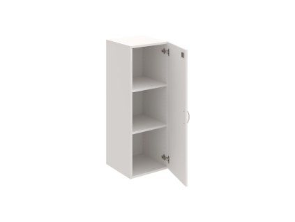 Policová skriňa Drive, zámok, 40x111,0x42 cm, biela/biela