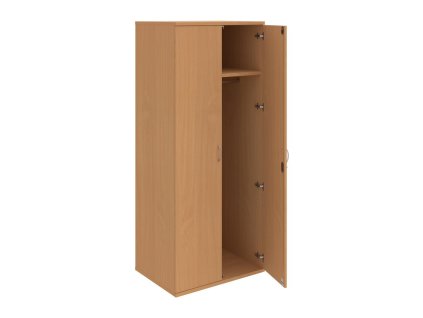 Šatníková skriňa Strong, dvojbodový zámok, 80x192x60 cm, buk/buk