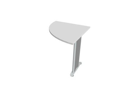 Doplnkový stôl Cross, 80x75,5x80 cm, biela/kov