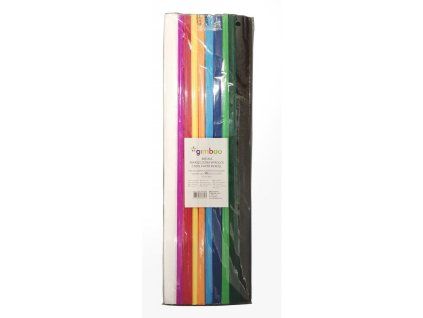 Krepový papier GIMBOO 50x200 cm, mix klasických farieb