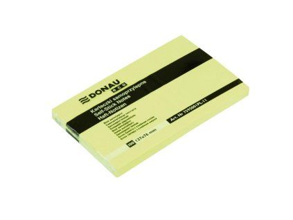 Samolepiaci bloček Donau Eco žltý 76x127mm