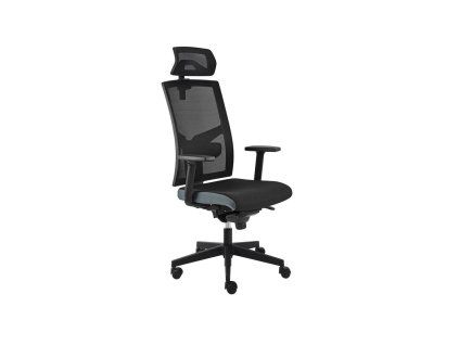 Kancelárska stolička GAME VIP SYN čierno/sivá (B8033) + PDH 3D + podrúčky P44
