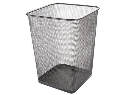 Drôtený kôš 18 ℓ hranatý čierny