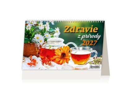 Stolový kalendár riadkový 22,6x13,9 cm - Zdravie z prírody 2027