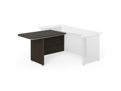 Doplnkový stôl Lenza Wels, 110×76,2×70cm, wenge