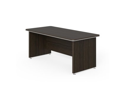 Pracovný stôl Lenza Wels, rovný, 180x76,2x85cm, wenge