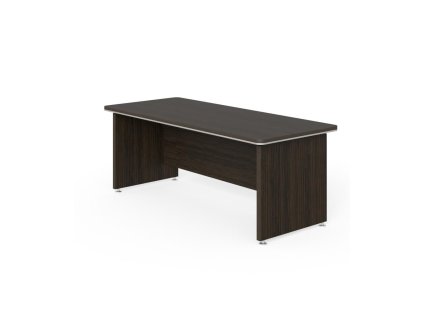 Pracovný stôl Lenza Wels, rovný, 200x76,2x85cm, wenge