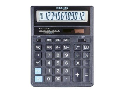 Kalkulačka DONAU TECH K-DT4127-01 stolová čierna