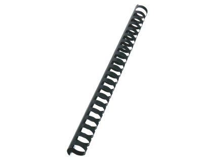 Plastové hrebene GBC 21R 22mm čierne
