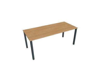 Rokovací stôl Uni, 180x75,5x80 cm, dub/čierna