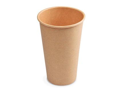 Papierové poháre hnedé kraft Ø 90 mm 510 ml. (50 ks)