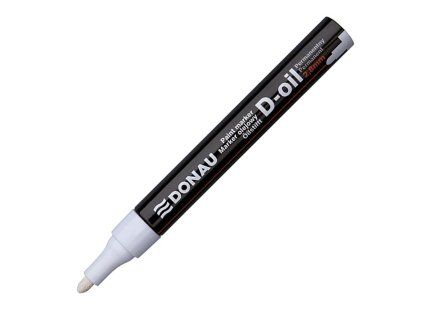 Popisovač lakový 2,8 mm Donau D-OIL biely