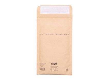 Bublinkové obálky recyklované SUMO 13,5x21,5cm hnedé