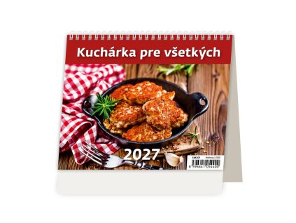 Stolový kalendár riadkový 17,1x13,9 cm - MiniMax Kuchárka pre všetkých 2027