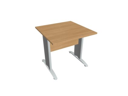 Rokovací stôl Cross, 80x75,5x80 cm, dub/kov