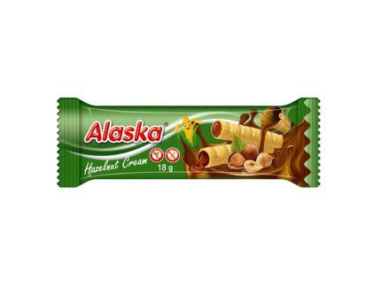 Trubičky Alaska plnené orieškovým krémom 18 g