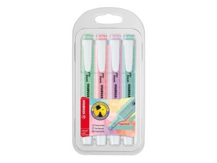 Sada zvýrazňovačov STABILO swing cool Pastel  4S