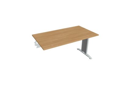 Rokovací stôl Flex, 140x75,5x80 cm, dub/kov