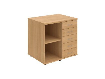 Prídavná skriňa k stolu Hobis, zámok, P, dub