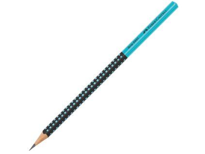 Ceruzka Grip 2001/HB Two Tone čierna/tyrkysová 12ks