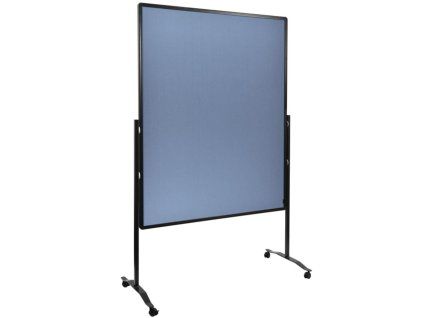 Moderačná tabuľa plstená 150x120 cm PREMIUM PLUS modrosivá