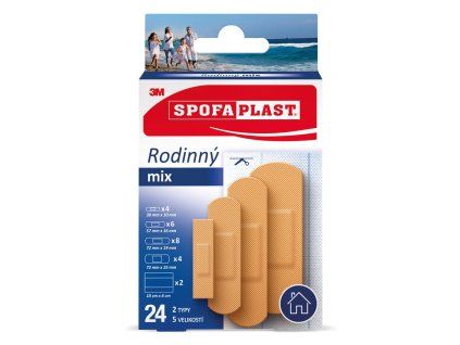 3M Spofaplast Rodinný Mix 603, 24 ks
