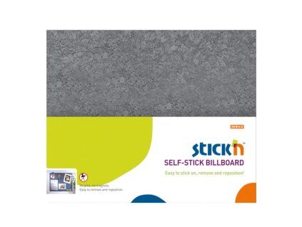 Samolepiaca nástenka Stick’n Hopax 58x46 cm sivá