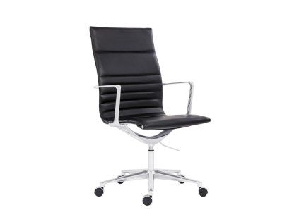 Kancelárske kreslo Sophia Executive, kožené čierne P03