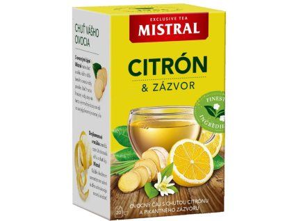 Čaj MISTRAL ovocný Citrón a zázvor HB 40 g