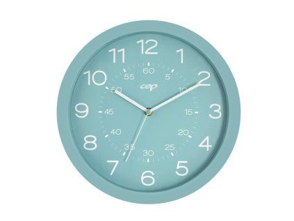 Nástenné hodiny CEP Riviera 30cm mentolové