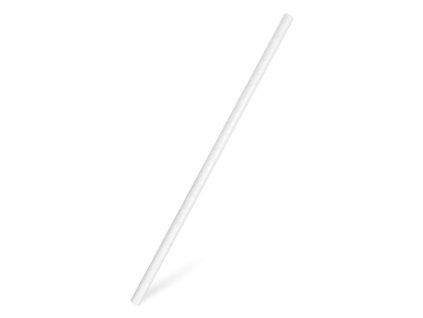Slamky papierové biele ’JUMBO’ 8 mm x 25 cm (100 ks)