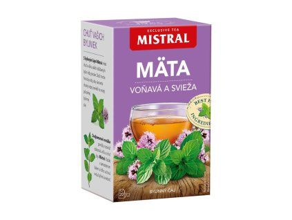 Čaj MISTRAL bylinný mäta voňavá a svieža HB 20 x 1,5 g