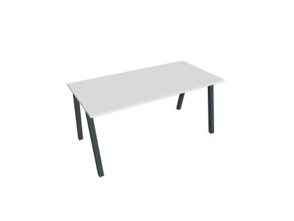 Pracovný stôl UNI A, 160x75,5x80 cm, biela/čierna