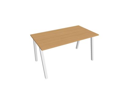 Rokovací stôl UNI A, 140x75,5x80 cm, buk/biela