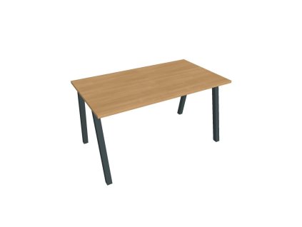 Rokovací stôl UNI A, 140x75,5x80 cm, dub/čierna