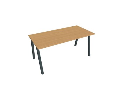 Rokovací stôl UNI A, 160x75,5x80 cm, buk/čierna