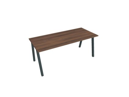 Rokovací stôl UNI A, 180x75,5x80 cm, orech/čierna