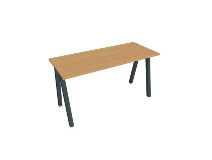 Pracovný stôl UNI A, 140x75,5x60 cm, buk/čierna