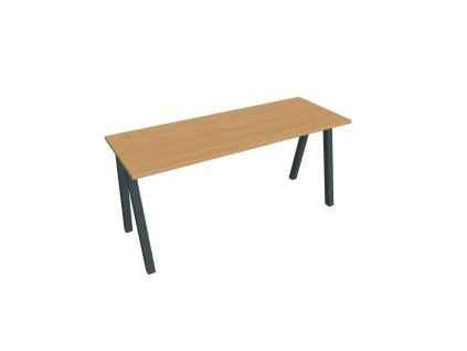 Pracovný stôl UNI A, 160x75,5x60 cm, buk/čierna