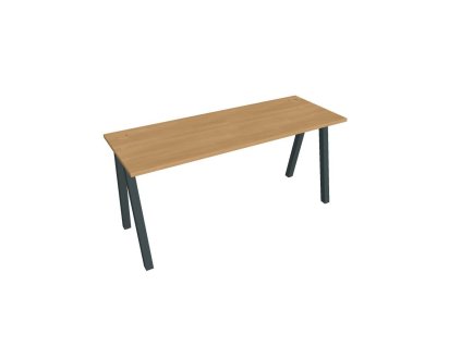 Pracovný stôl UNI A, 160x75,5x60 cm, dub/čierna