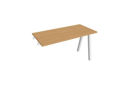 Pracovný stôl UNI A, k pozdĺ. reťazeniu, 120x75,5x60 cm, buk/biela