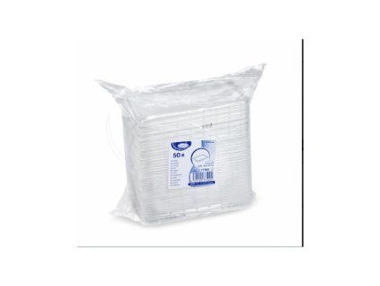Viečko (PP) priehľadné pre vaničku 186 x 133 mm (50 ks)