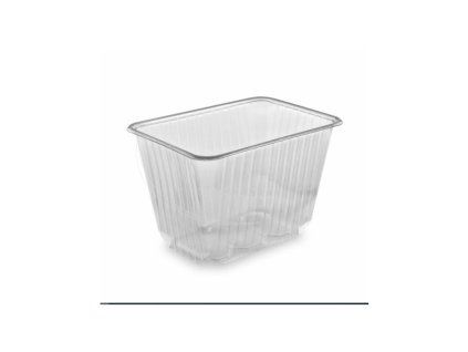 Vanička (PP) hranatá priehľadná 186 x 133 mm 2000ml (50 ks)