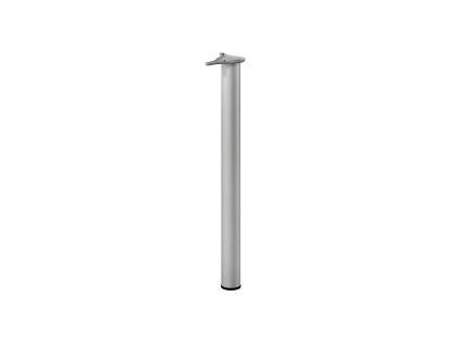 Tubusová noha BASIC, 71 x d6cm, RAL9006 biely hliník