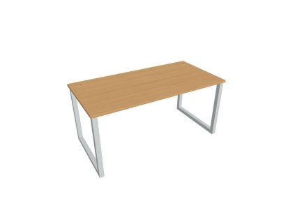 Pracovný stôl UNI O, 160x75,5x80 cm, buk/sivá