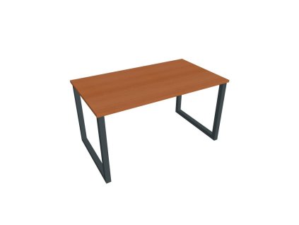 Rokovací stôl UNI O, 140x75,5x80 cm, čerešňa/čierna