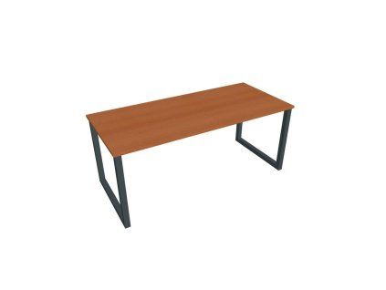 Rokovací stôl UNI O, 180x75,5x80 cm, čerešňa/čierna
